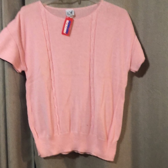 B-Basic Tops - Pink short sleeved sweater Size L